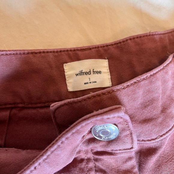 Wilfred (Aritzia) Carpenter Pants in Mocha Berry Color - Picture 2 of 3